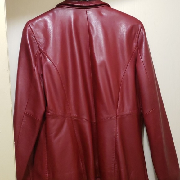 Siena Studio Red Leather Jacket - Picture 2 of 3